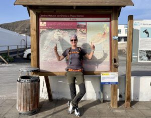 Steff Rogoll auf dem Spendentrail