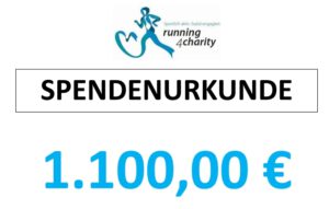 Spendenurkunde Stiftung Kinderglück