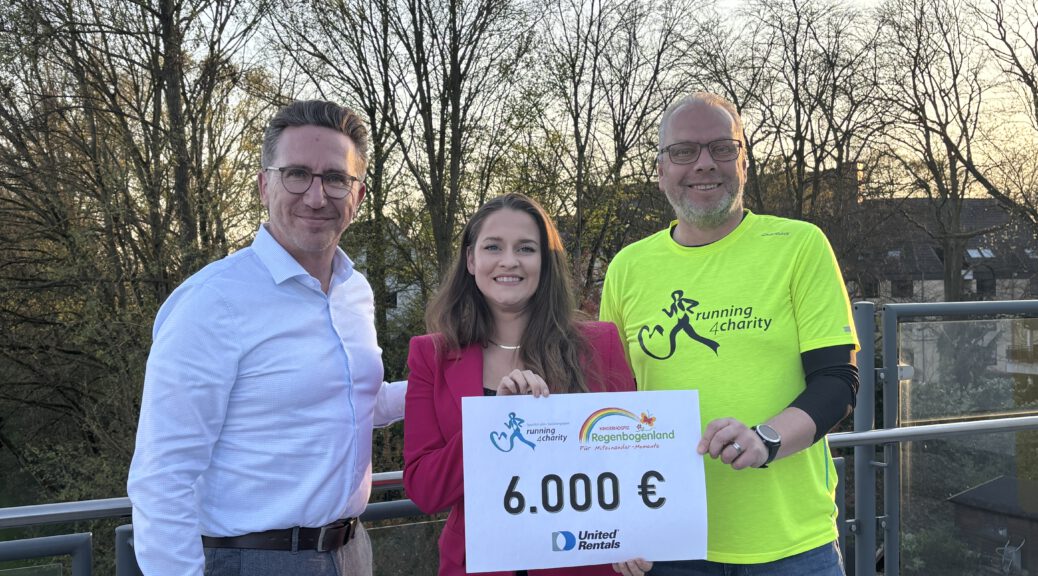 Symbolische Spendenübergabe: 6.000 Euro Spende für Kinderhospiz Regenbogenland