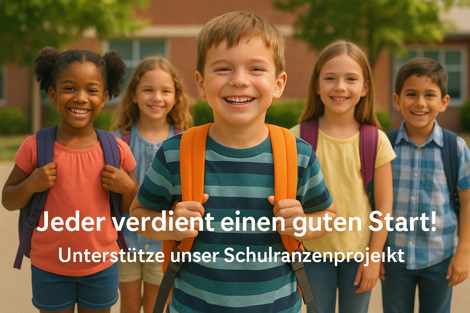 Schulranzen Projekt 2025 Unterstützung – Kinder mit neuen Schulranzen