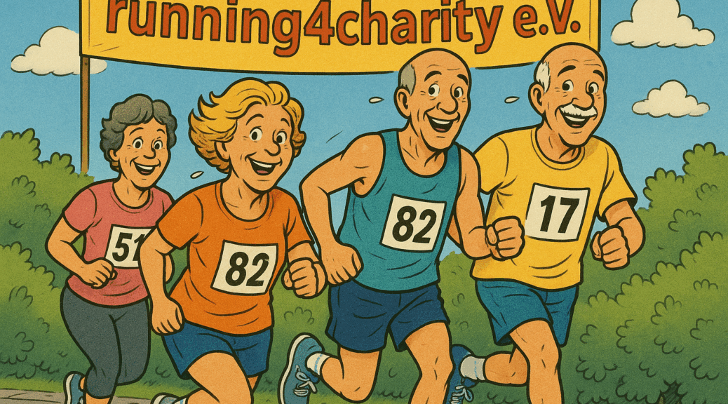 Läufergruppe bei der Lauf-Challenge 02 – gemeinsam laufen Gutes tun und Familien stärken.