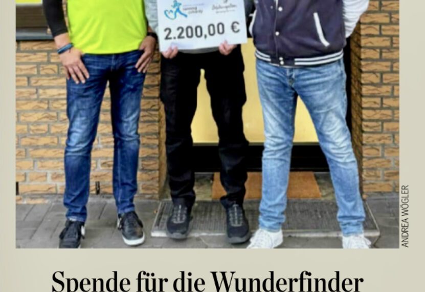 WAZ vom 02. Oktober 2025: Spende für die Wunderfinder